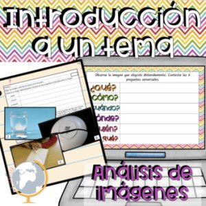 Introducción a un tema de estudio por medio del análisis de imágenes