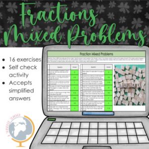 St. Patrick Fractions mixed problems mystery puzzle