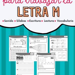 Set de actividades letra m