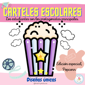 CARTELES DECORATIVOS PARA EL AULA EDICIÓN ESPECIAL POPCORN
