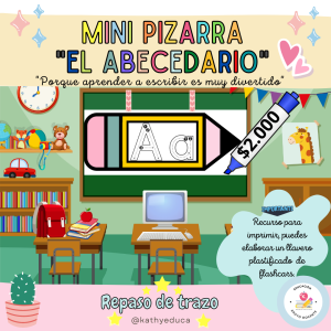 MINI PIZARRAS PARA HACER LLAVERO DEL ABECEDARIO