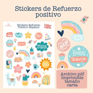 Stickers refuerzo positivo
