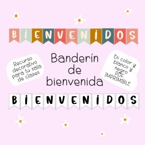 Banderín de bienvenida nuevo año escolar