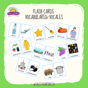 Flash cards vocabulario/ vocales