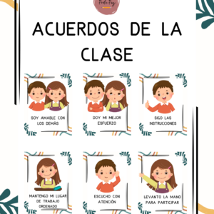 Carteles "Acuerdos de la clase"