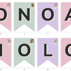 Decoración: Fonoaudiología con lengua de señas!