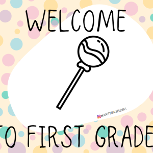 Tarjeta bienvenida 1er día de clases (inglés español)
