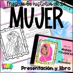 Mujeres líderes | Women's History Month Spanish Presentation and Book