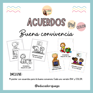 Acuerdos para la buena convivencia BW y COLOR