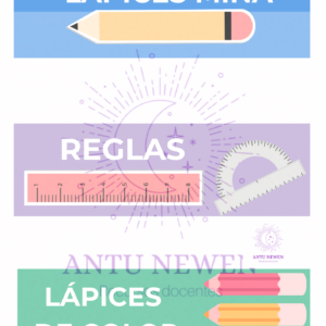 Etiquetas para útiles escolares