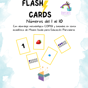 Flash Cards del 1 al 10 basado en Método COPISI.