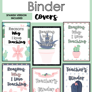 Teacher Binder Covers