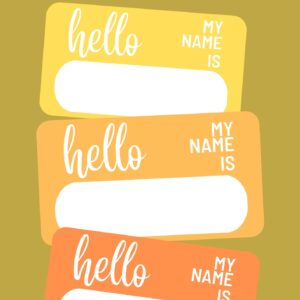 Hello My Name is Sticker