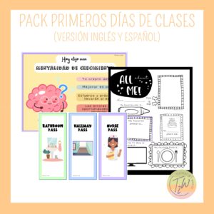 Pack primeros días de clases
