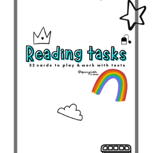 Estas tarjetas te permiten trabajar con cualquier texto; sin importar el nivel de tus estudiantes o el tema en el que se encuentren. Ideal seleccionar aquellas tarjetas que crean adecuadas para el grupo y texto con el que vayan a trabajar. Van algunas ideas pero seguro esta dinámica tiene muchas posibilidades más!