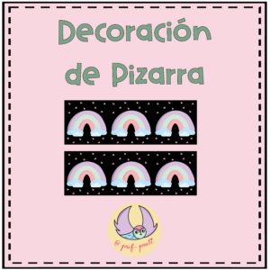 🌈 Decoración para Pizarra 🌈