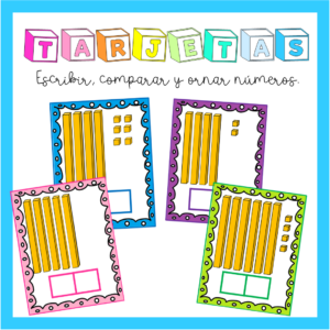 Naipes para escribir, comparar y ordenar números
