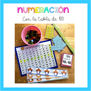 Pack numeración con la tabla de 100