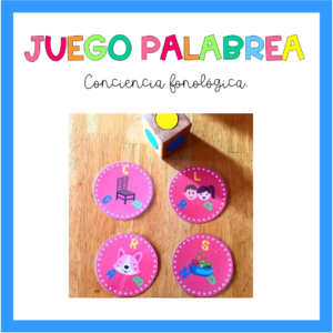 Juego palabrea: para la conciencia fonológica y el principio alfabético