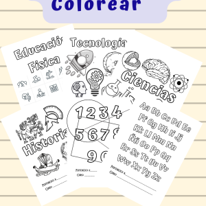 Portadas de asignaturas para colorear
