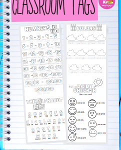Students Tags/Etiqueta para estudiantes