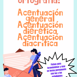 Fichas de ortografía acentual