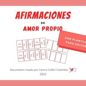 AFIRMACIONES AMOR PROPIO flashcards bolsillo