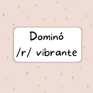 Dominó "R" vibrante