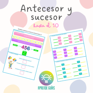 Identificar antecesor y sucesor en números hasta 10