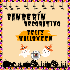 ⭐Banderín decorativo “Feliz Halloween”⭐