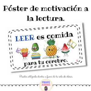 Póster motivación a la lectura