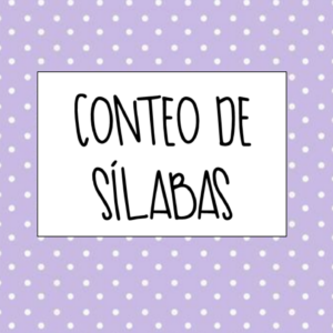 Conteo de sílabas