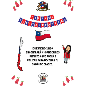Banderines de Fiestas Patrias en Chile