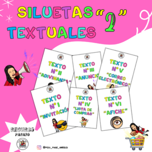 💡 Set de 6 Siluetas Textuales "2" 💡