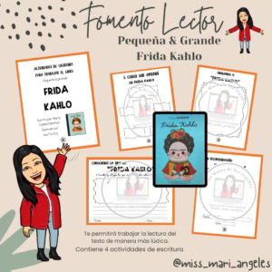 💜 Actividades de escritura para trabajar el libro “Pequeña & Grande Frida Kahlo”💜