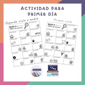 Ficha "Busca a alguien que durante el verano..."
