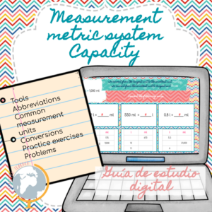 Measurement metric system capacity digital study guide