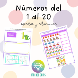 Escribir y relacionar números del 1 al 20