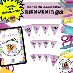 Banderín “Bienvenid@s”