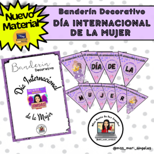 Banderín Decorativo - Día Internacional de la Mujer ♀️