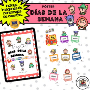 • Tren de los días de la semana• (Incluye a personajes infantiles)
