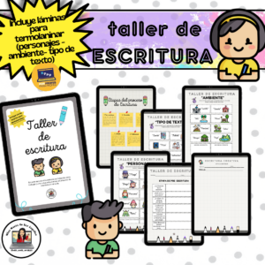 ✍• Taller de Escritura (incluye set de tarjetas para termolaminar) • ✍