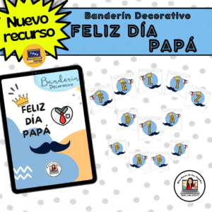 Banderín Decorativo – Feliz día papá