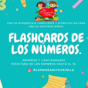 Flashcards de números y cantidades (0 hasta el 10)