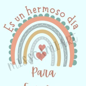 Poster positivo en inglés y español