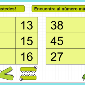 CLASE COCODRILO COMELÓN (MAYOR, MENOR O IGUAL)
