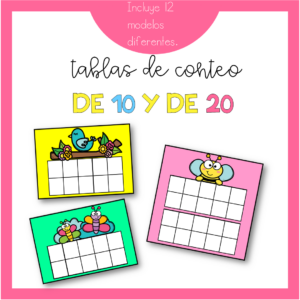 Tablas de conteo de 10 y 20