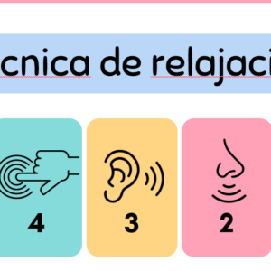 Técnica de relajación 5,4, 3, 2, 1