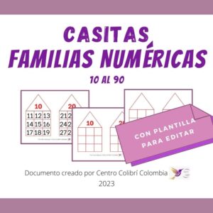 CASITAS FAMILIAS NUMÉRICAS 10 al 90