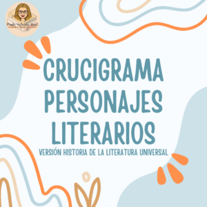 Crucigrama Personajes LIterarios